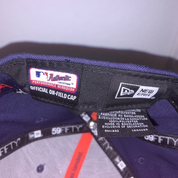 New Era Men's Navy Houston Astros 59FIFTY Fitted Hat - Picture 5 of 11